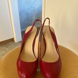 Guess Red Slingback Heels for Women